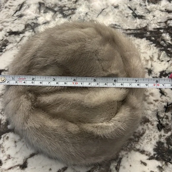 Vintage box Cerulean mink hat - Picture 5 of 5